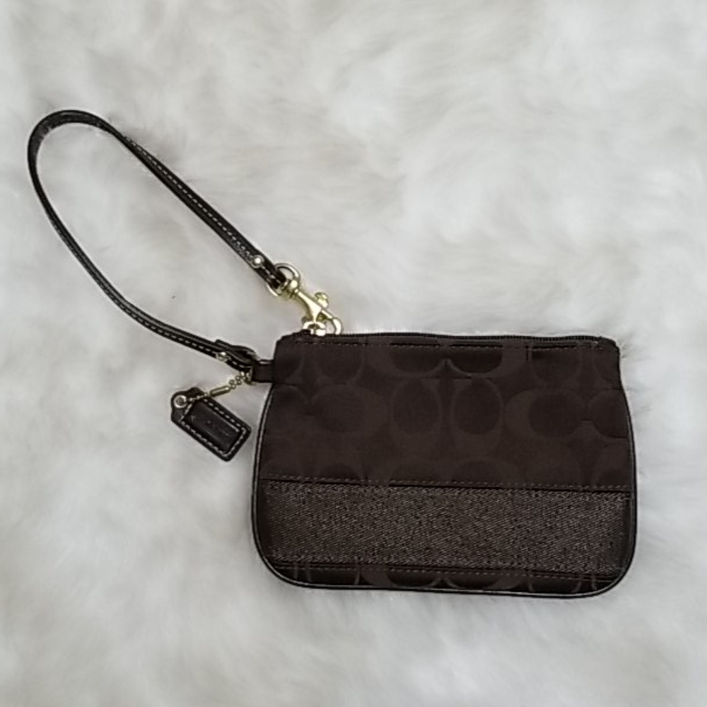 Coach Signature Wristlet